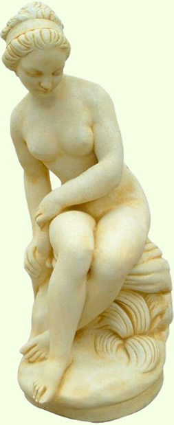 Marble statue violet